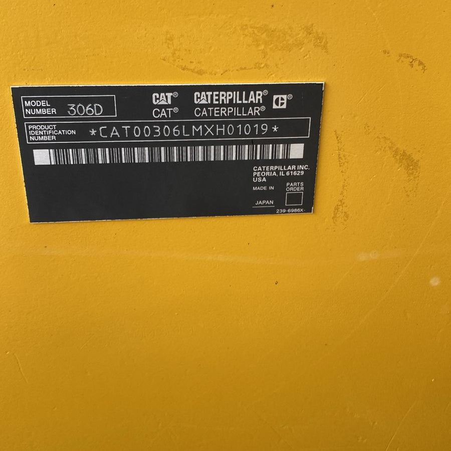 CATERPILLAR 306D 2012