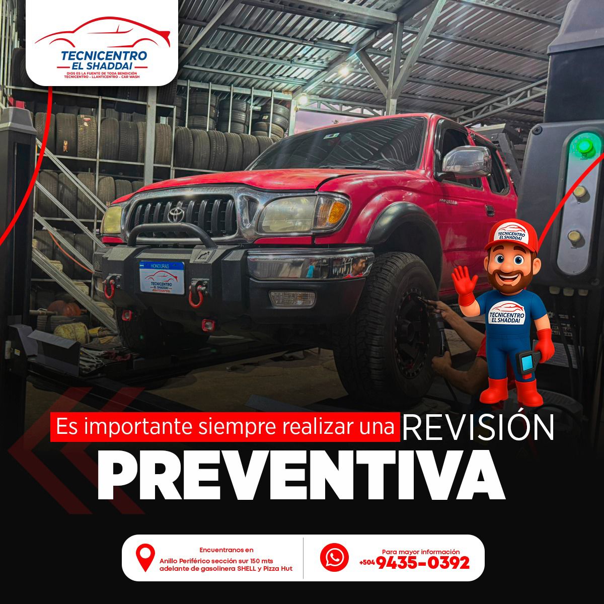 Tecnicentro El Shaddai | Taller Automotriz Honduras