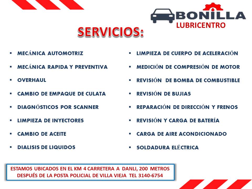 LUBRICENTRO BONILLA